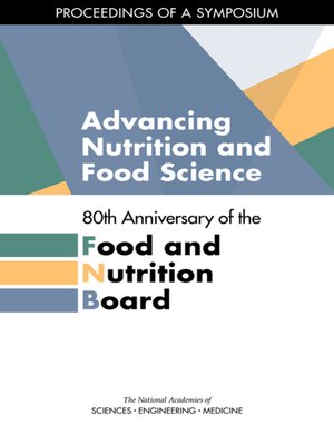 cover image of Advancing Nutrition and Food Science